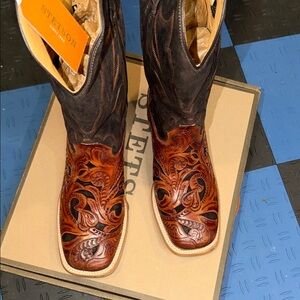 NWT Stetson Men's Brown Western Boots